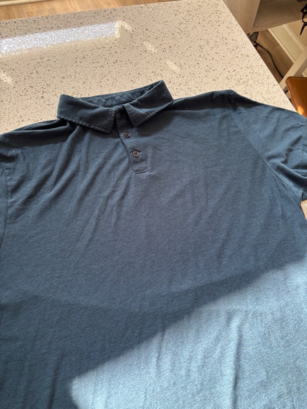 Vuori Men's Blue Short-Sleeve Polo - Picture 5 of 7